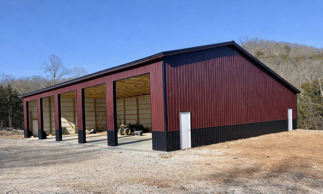 Maroon Garage - Ryno Buildings